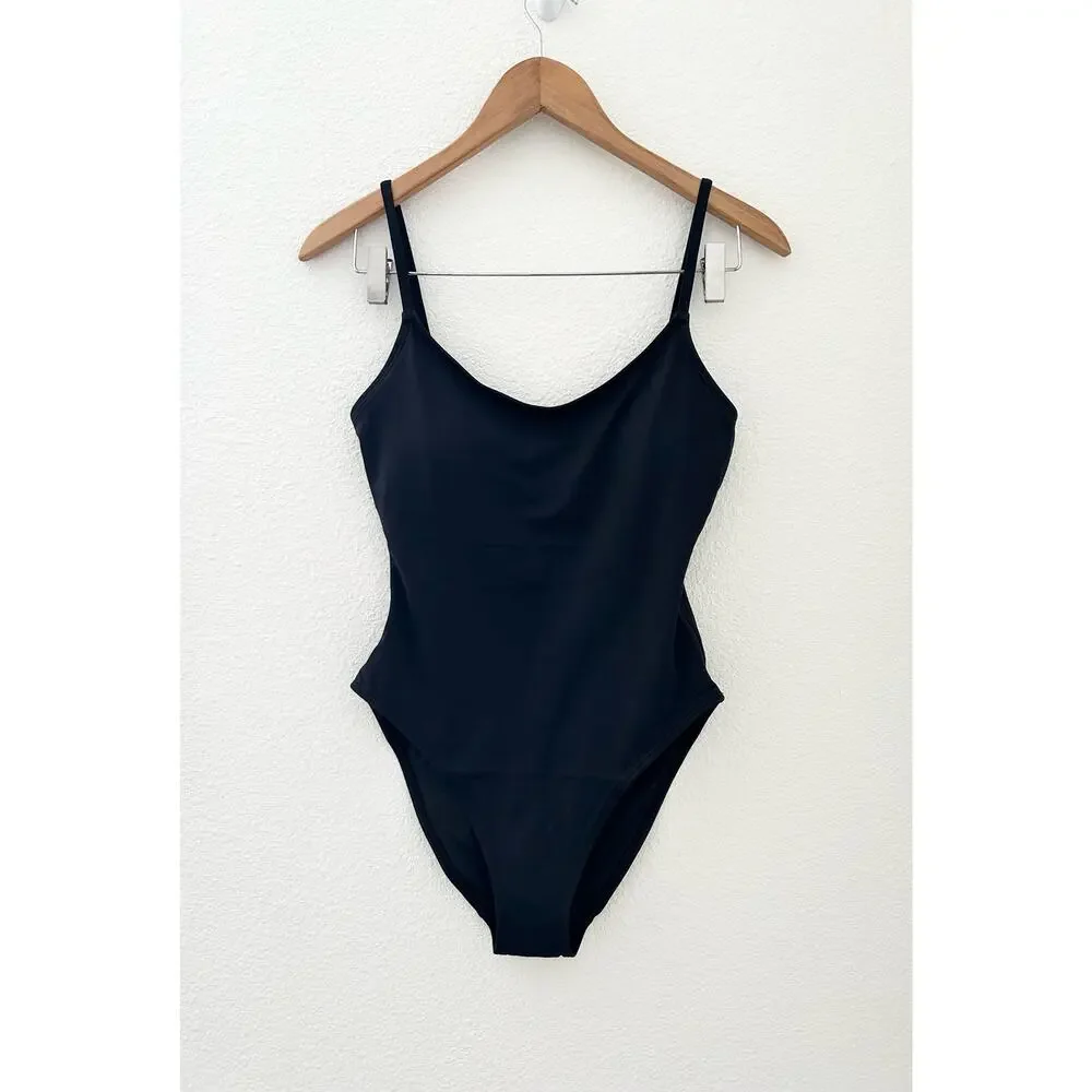 Andie Swim the Amalfi Eco Nylon One Piece in Black S NWT